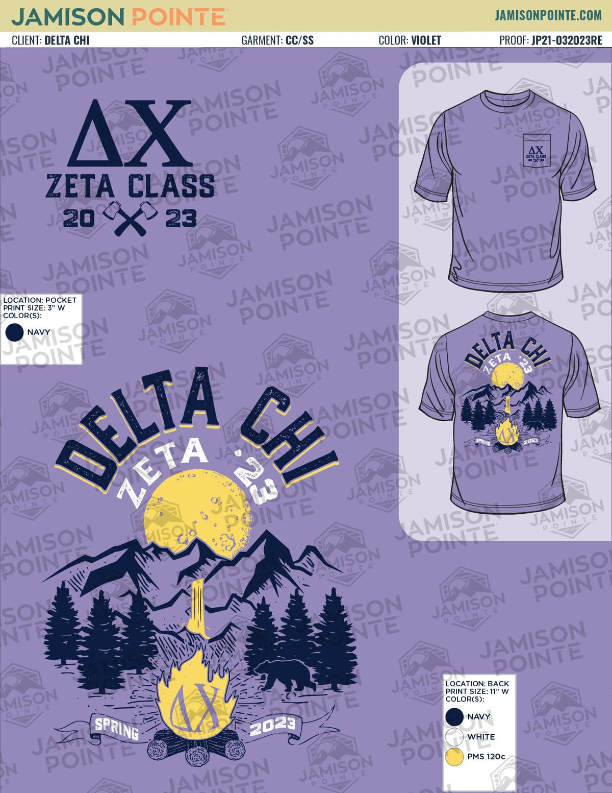 Delta Chi Temple University Brotherhood Retreat T-Shirt