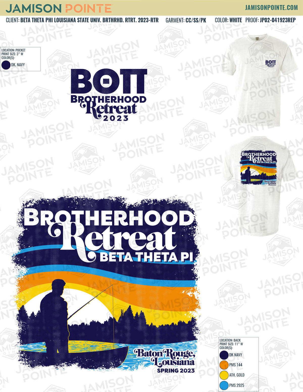 Beta Theta Phi Louisiana State University Brotherhood Retreat T-Shirt