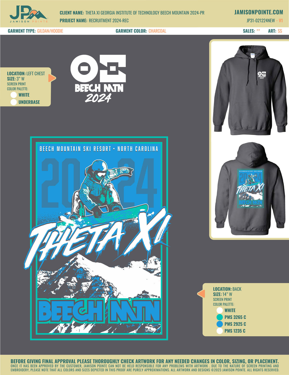 Theta Xi Georgia Institute of Technology Beech Mountain T-Shirt