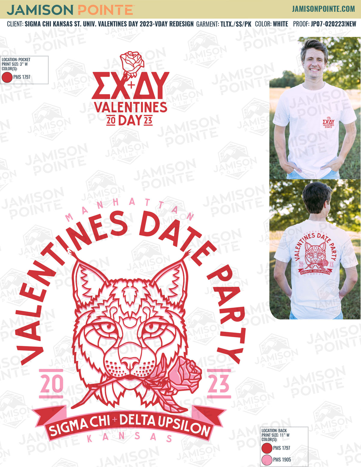 Sigma Chi Kansas State University Valentines Day T-Shirt