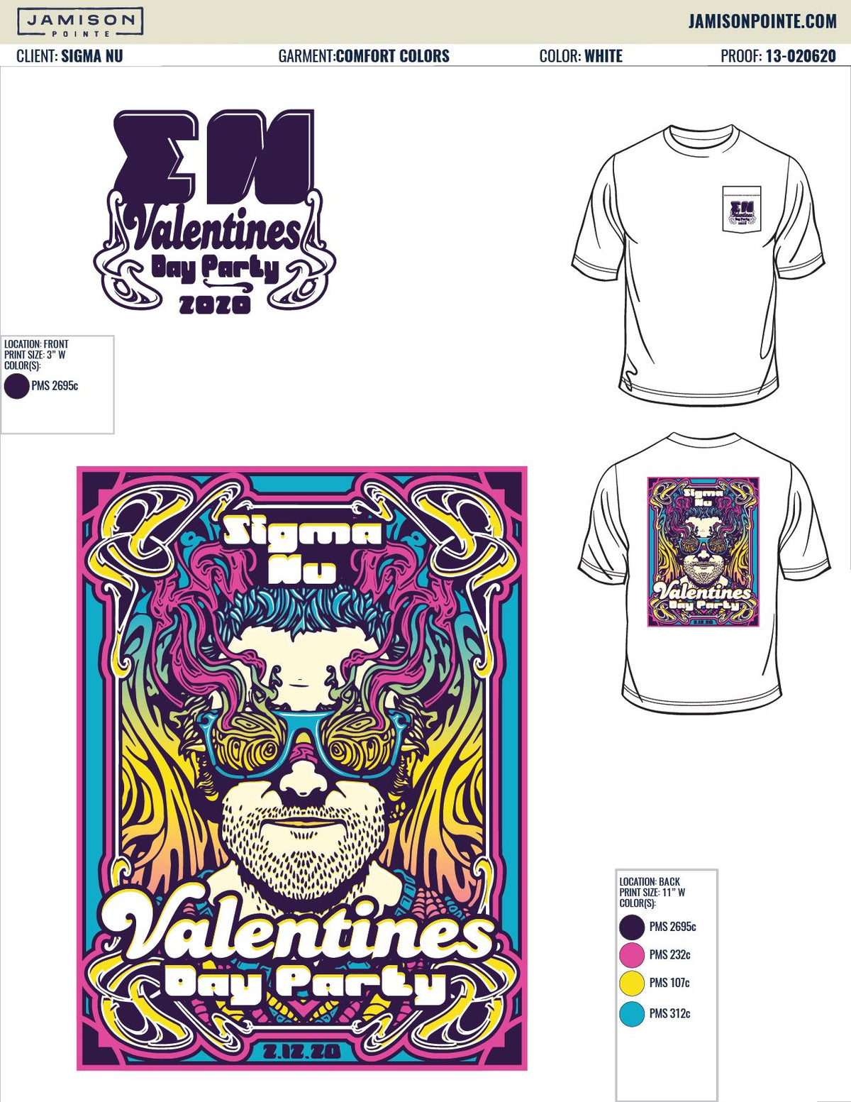 Sigma Nu University of Tennessee Knoxville Valentines T-Shirt
