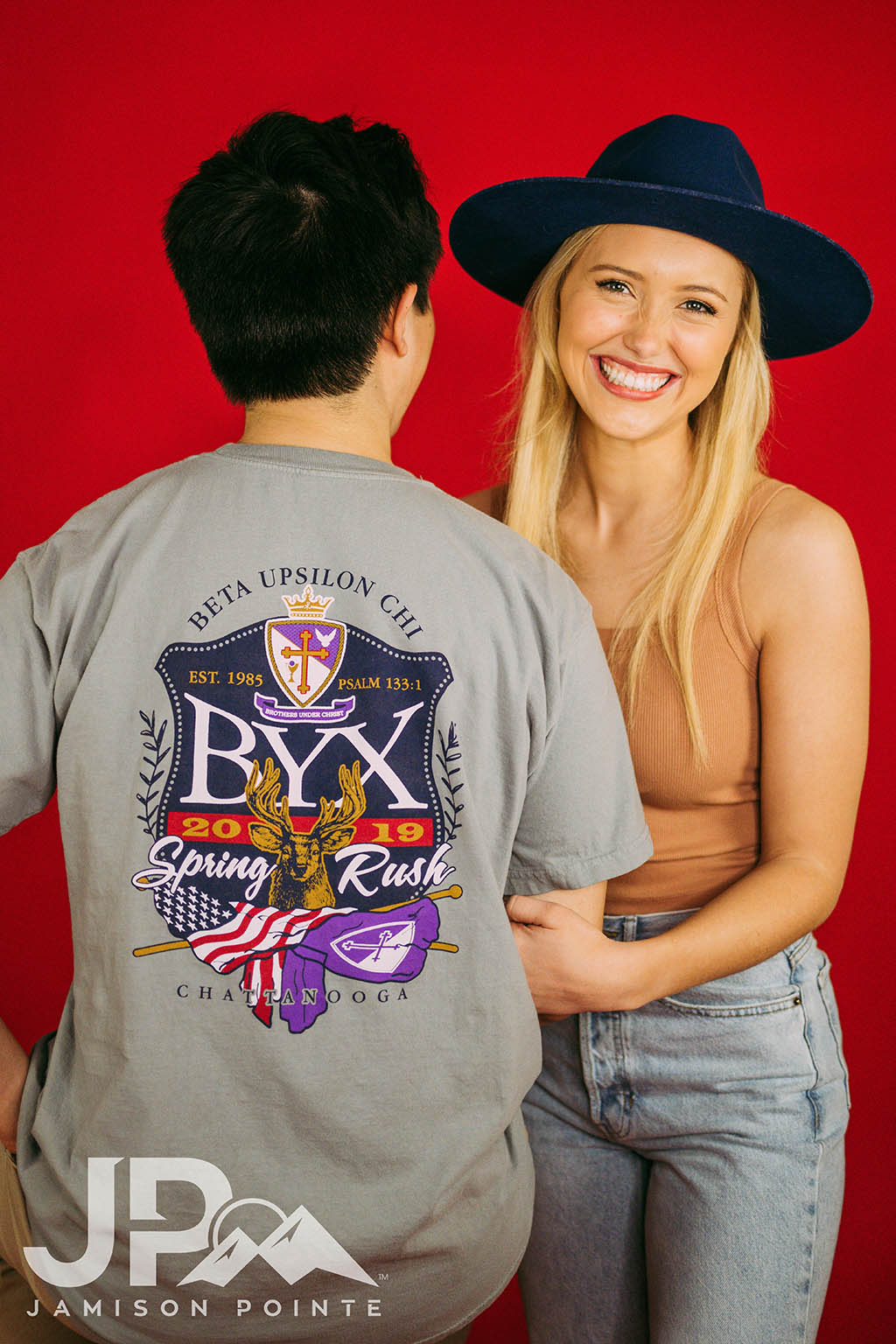 Beta Upsilon Chi Crest Spring Rush Tee