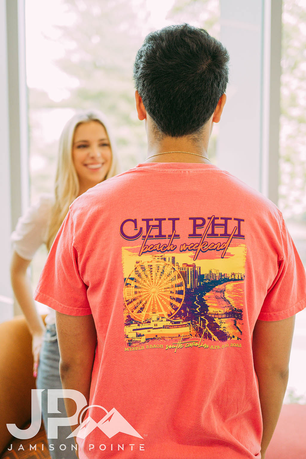 Chi Phi Beach Weekend Seaside Skyline Tee