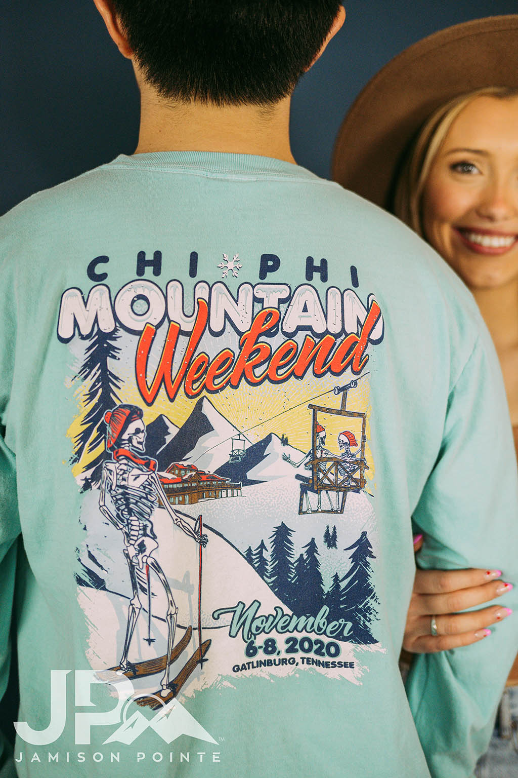 Chi Phi Skeleton Mountain Weekend Tee