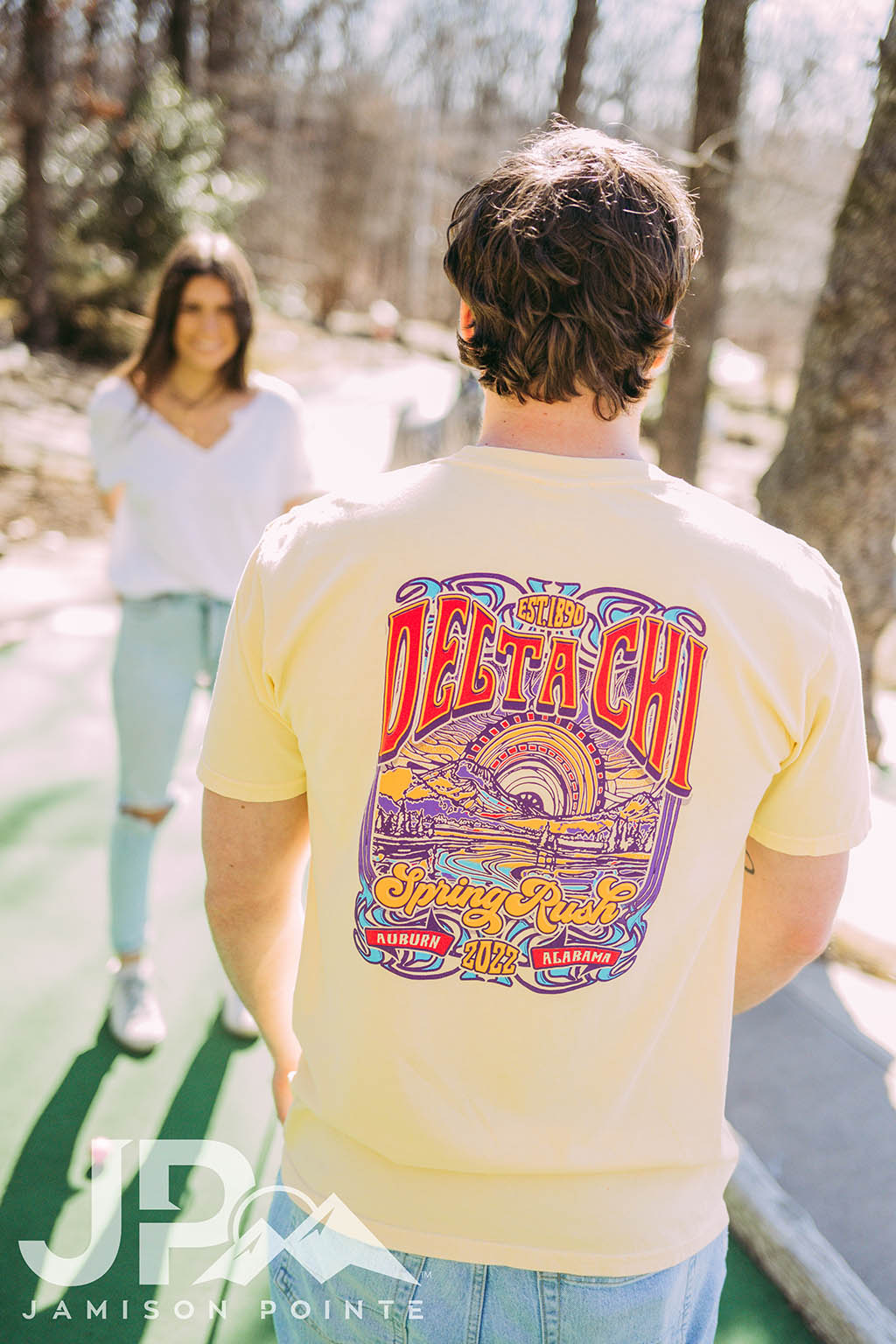 Delta Chi Spring Rush Colorful Landscape Tee