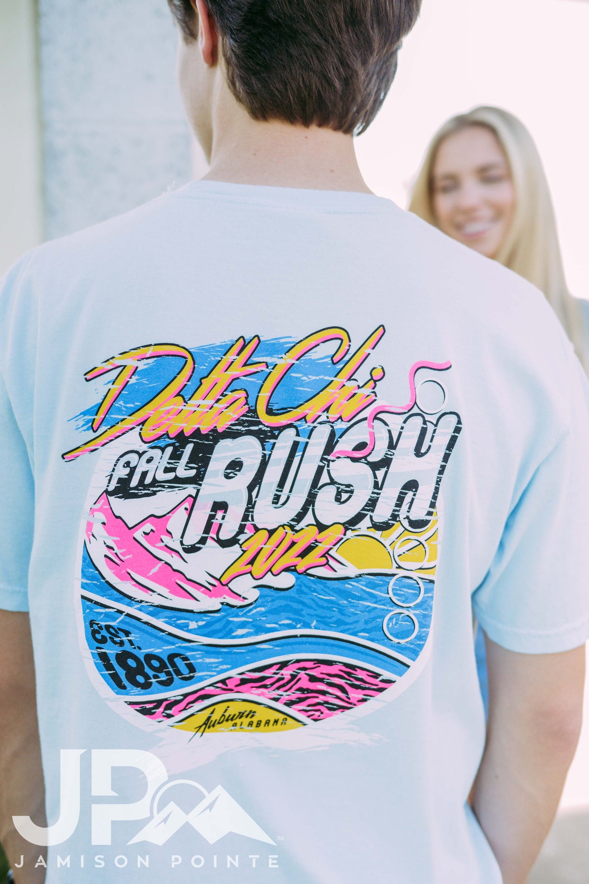 Delta Chi Retro Colorful Fall Rush Tee