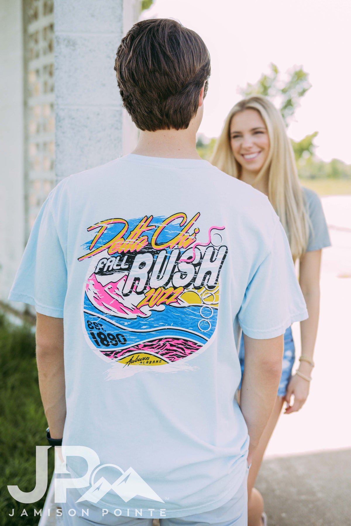 Delta Chi Retro Colorful Fall Rush Tee