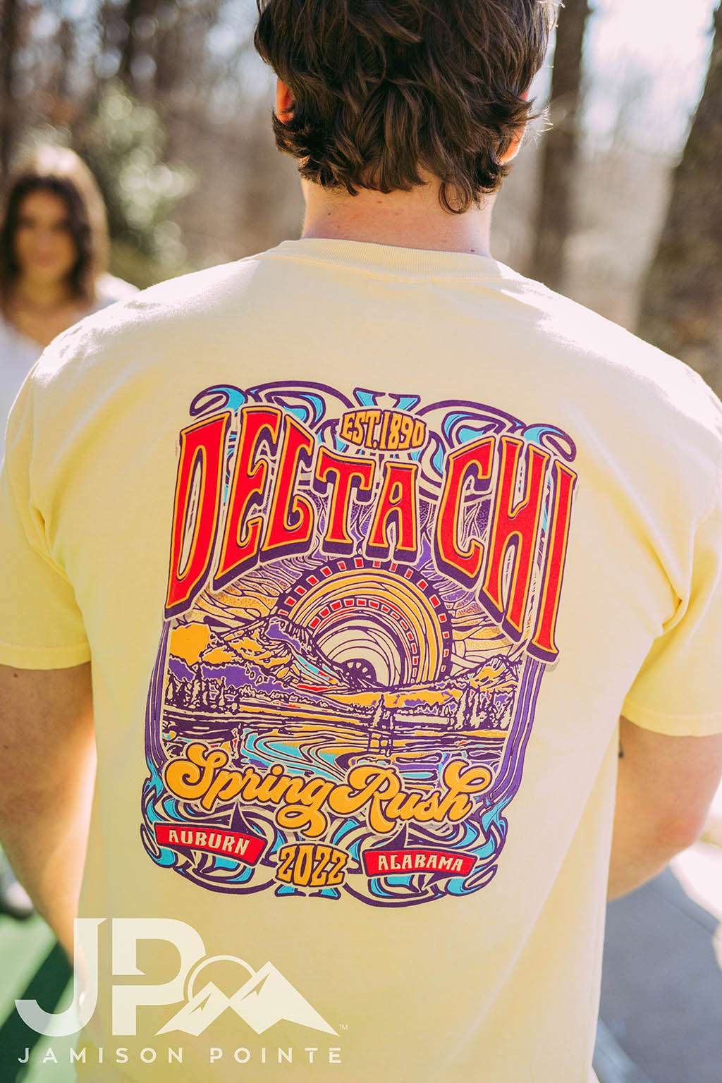 Delta Chi Spring Rush Colorful Landscape Tee