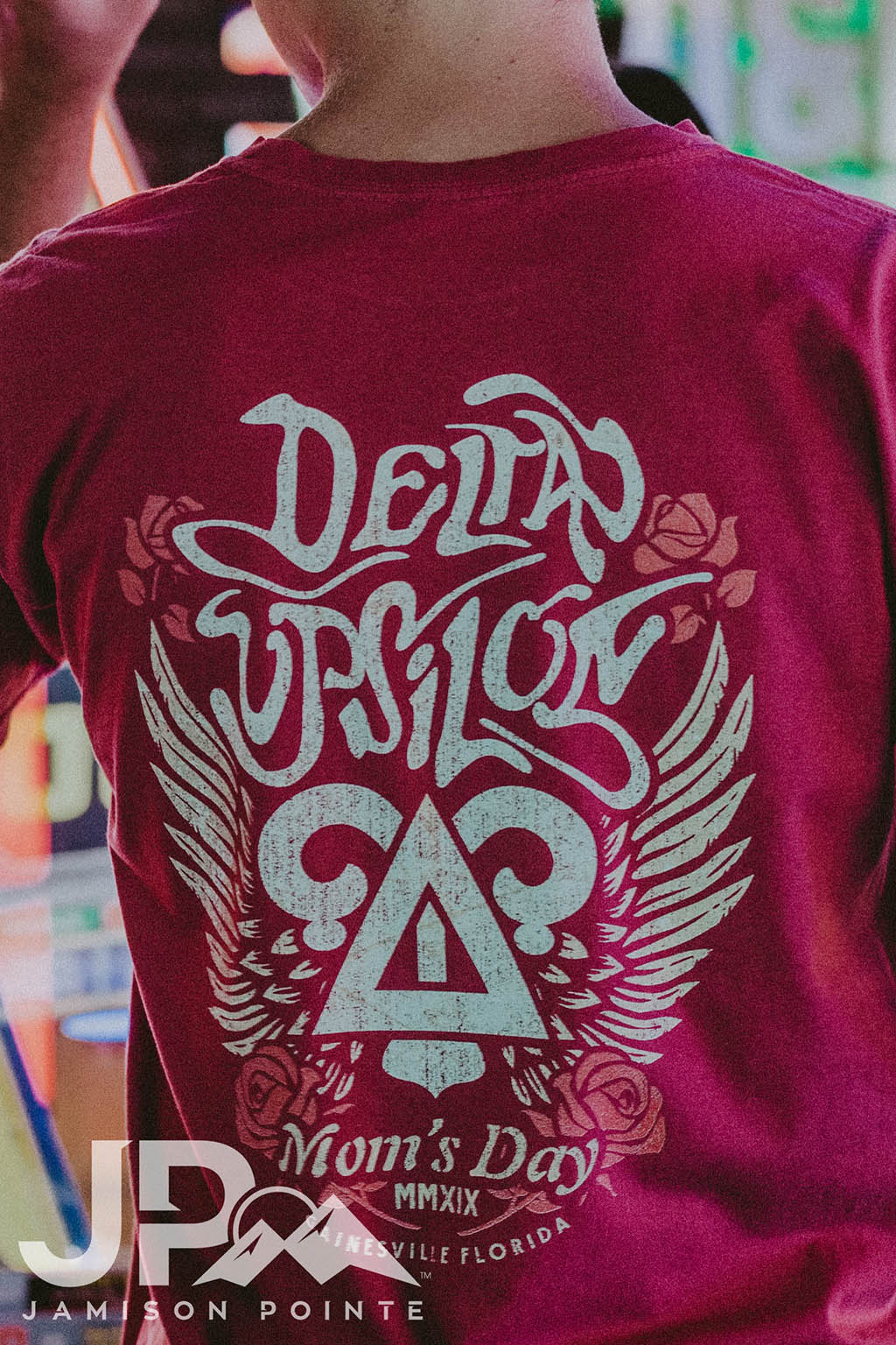 Delta Upsilon Mom&#39;s Day Wings &amp; Roses Tee