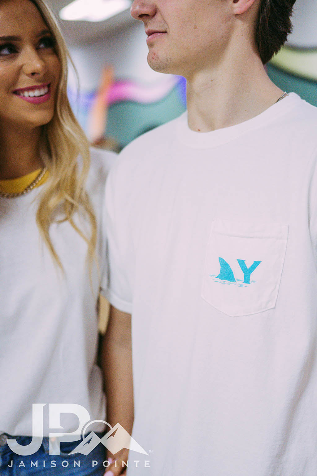 Delta Upsilon Slab Social Shark Tee