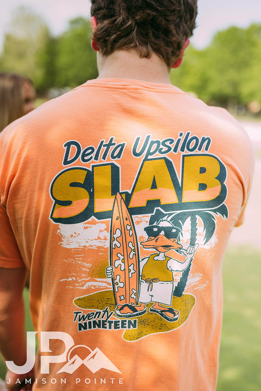 Delta Upsilon Slab Surfing Duck Tee