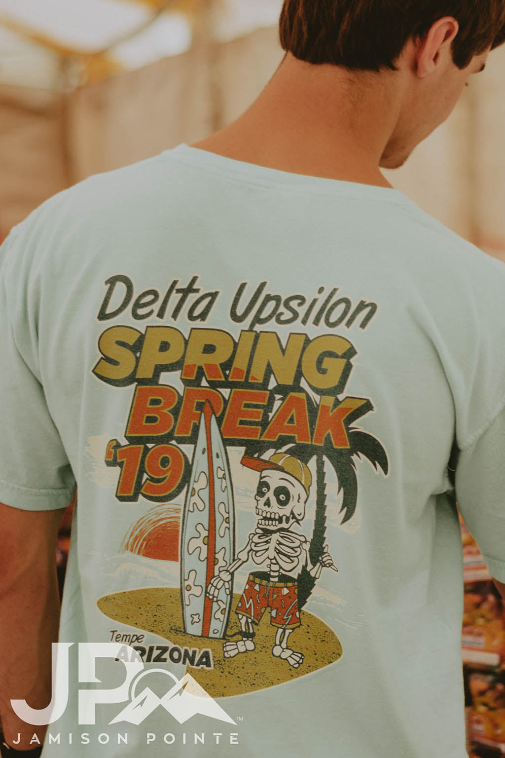 Delta Upsilon Spring Break Skeleton Tee