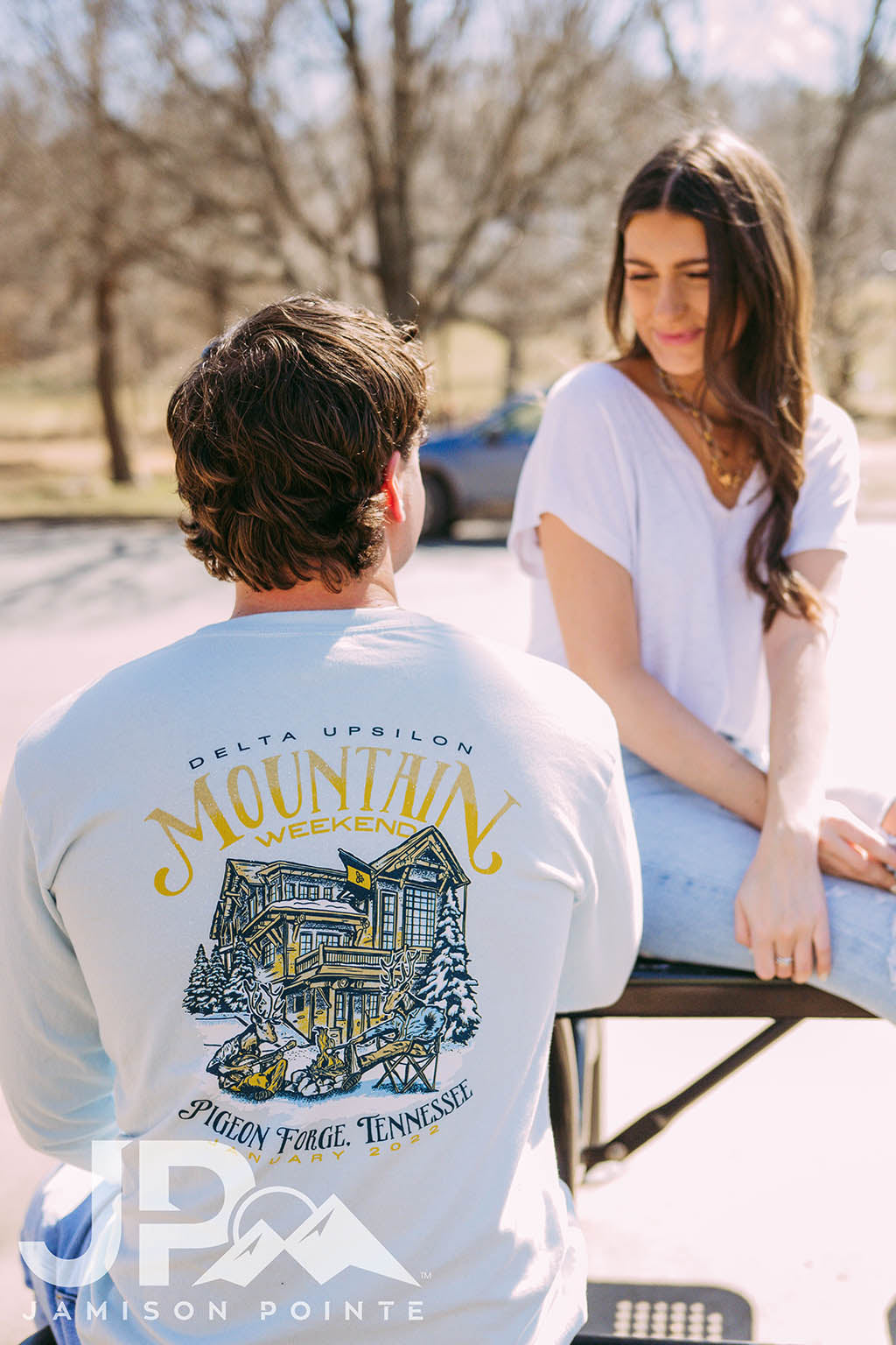 Delta Upsilon Mountain Weekend Ski Lodge Tee