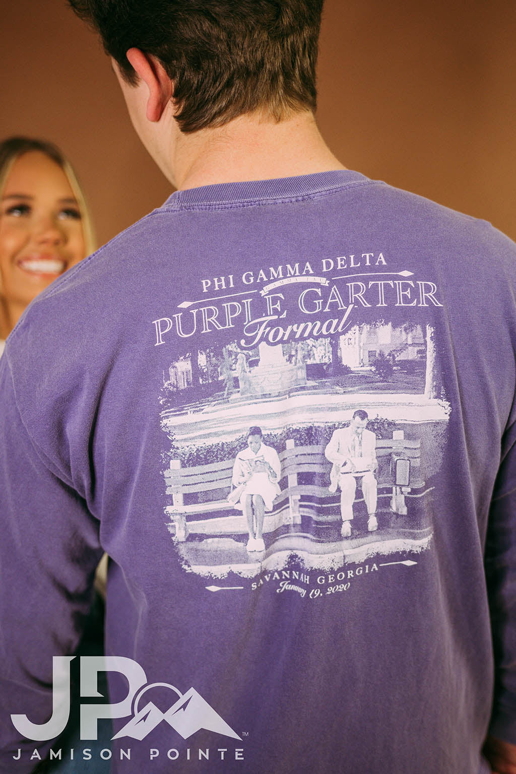 Phi Gamma Delta Purple Garter Formal Tee