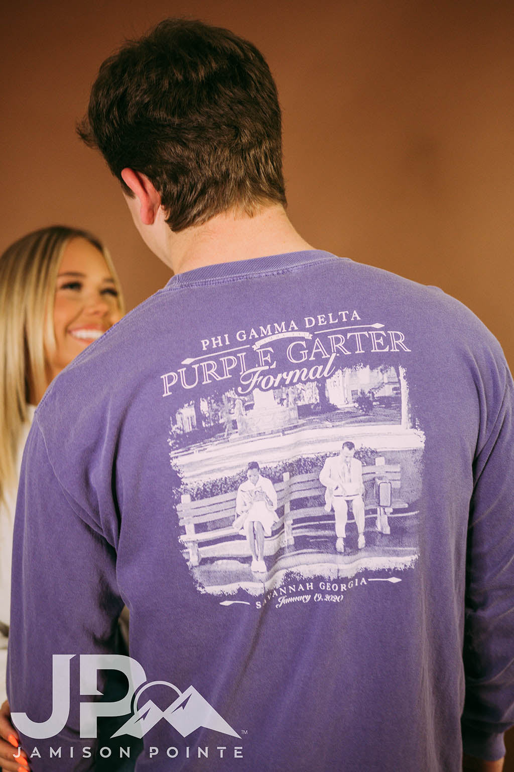 Phi Gamma Delta Purple Garter Formal Tee