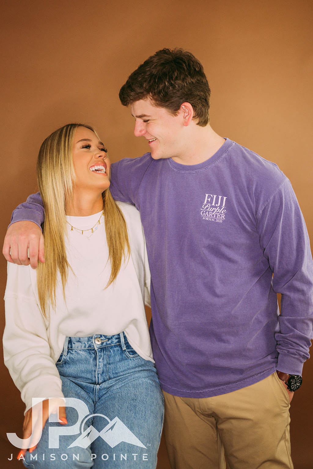 Phi Gamma Delta Purple Garter Formal Tee