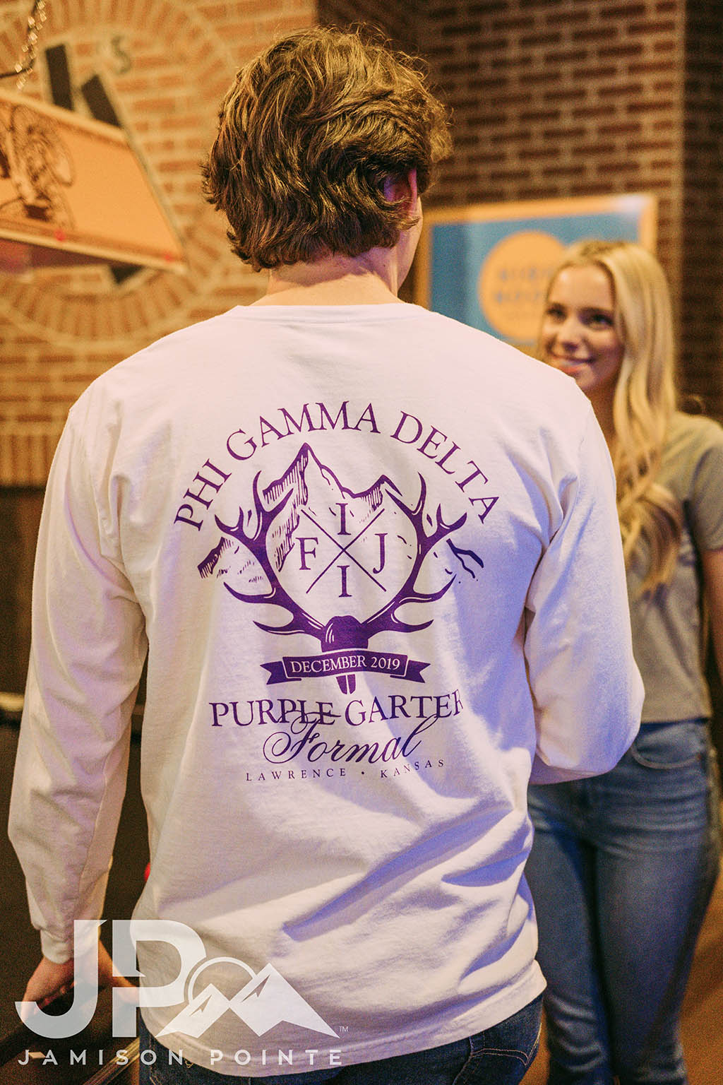 Phi Gamma Delta Purple Garter Formal Tee