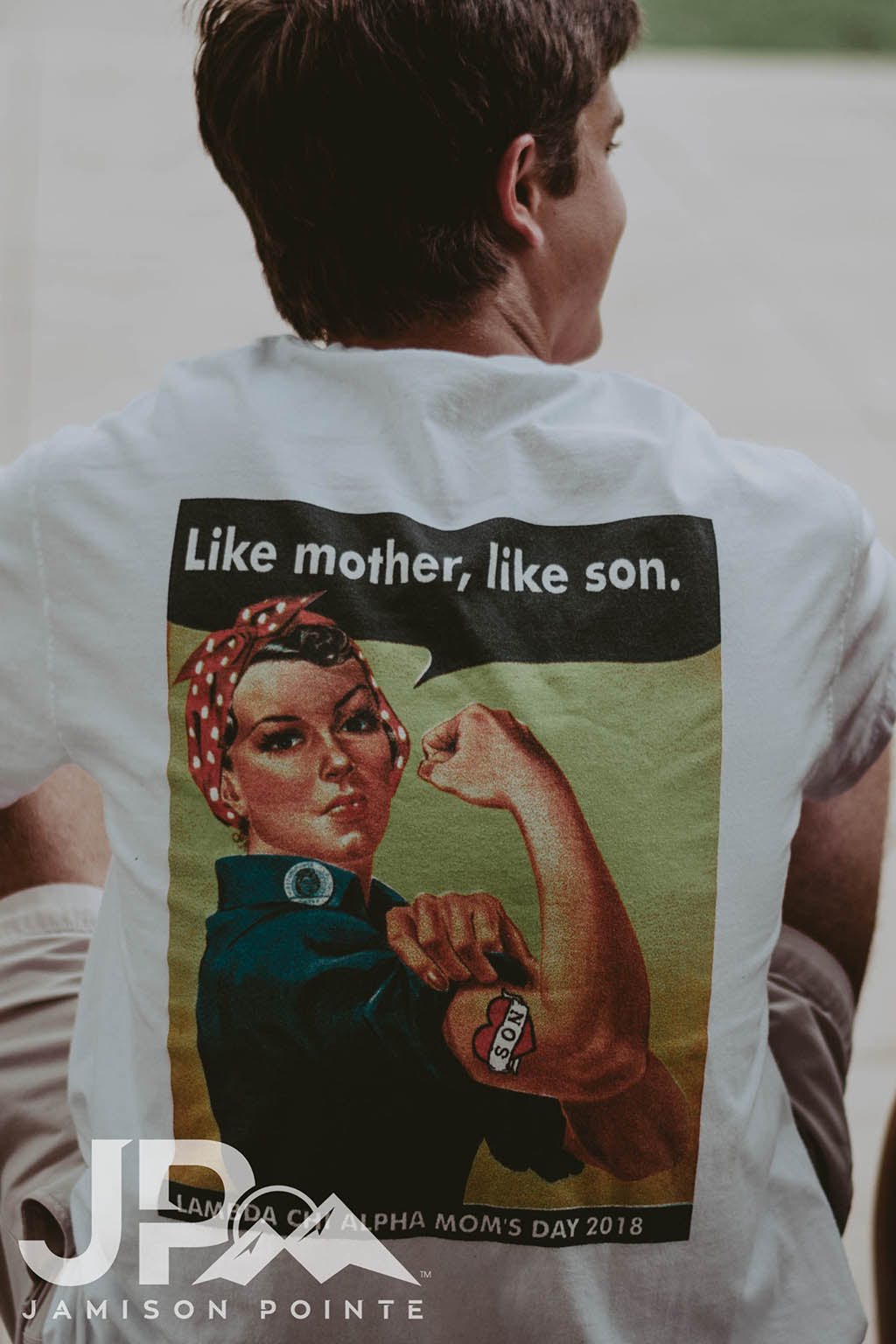 Lambda Chi Alpha Mom&#39;s Day Rosie Riveter Tee
