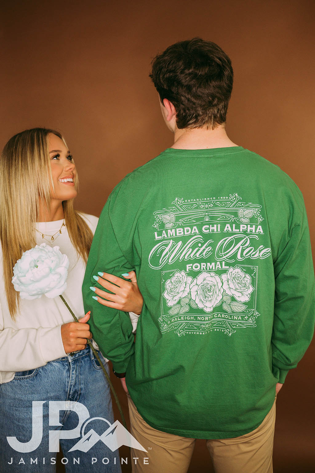 Lambda Chi Alpha White Rose Formal Long Sleeve