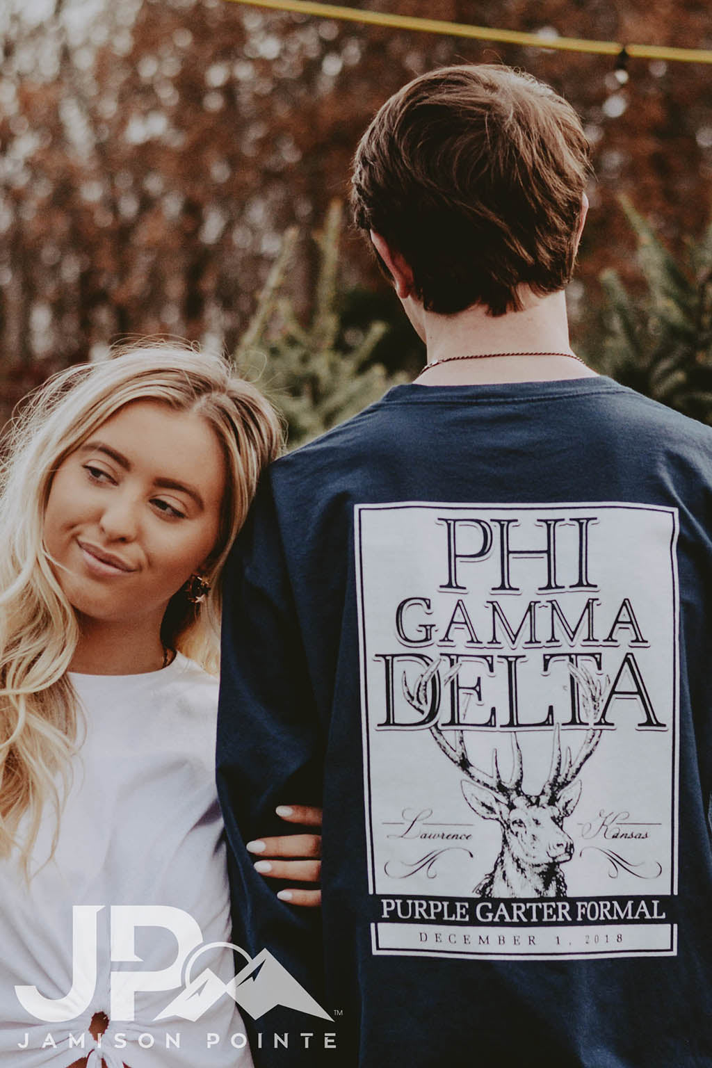 Phi Gamma Delta Purple Garter Formal Tee