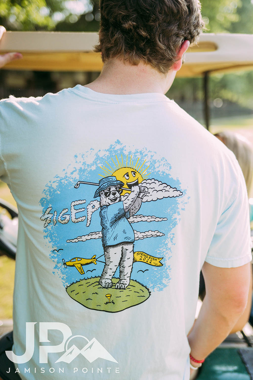 Sigma Epsilon PR Golfing Bear Tee