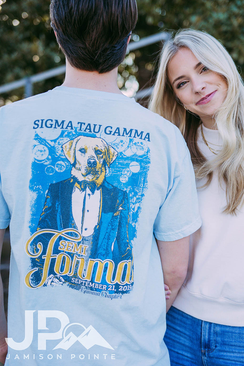 Sigma Tau Gamma Semi-Formal Dog Tux Tee