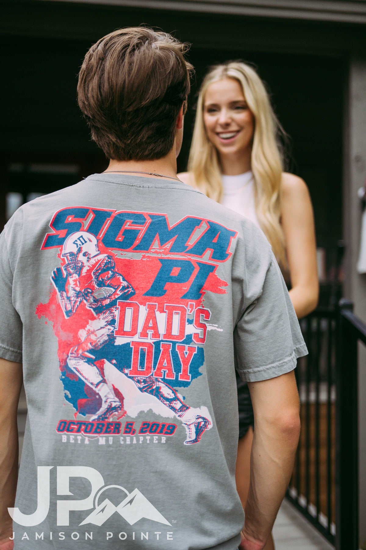 Sigma Pi Football Player Dad&#39;s Day Tshirt