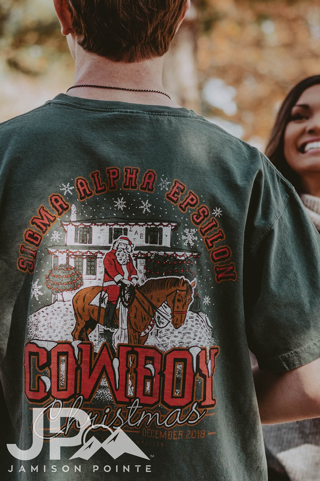 Sigma Alpha Epsilon Christmas Cowboy Tee