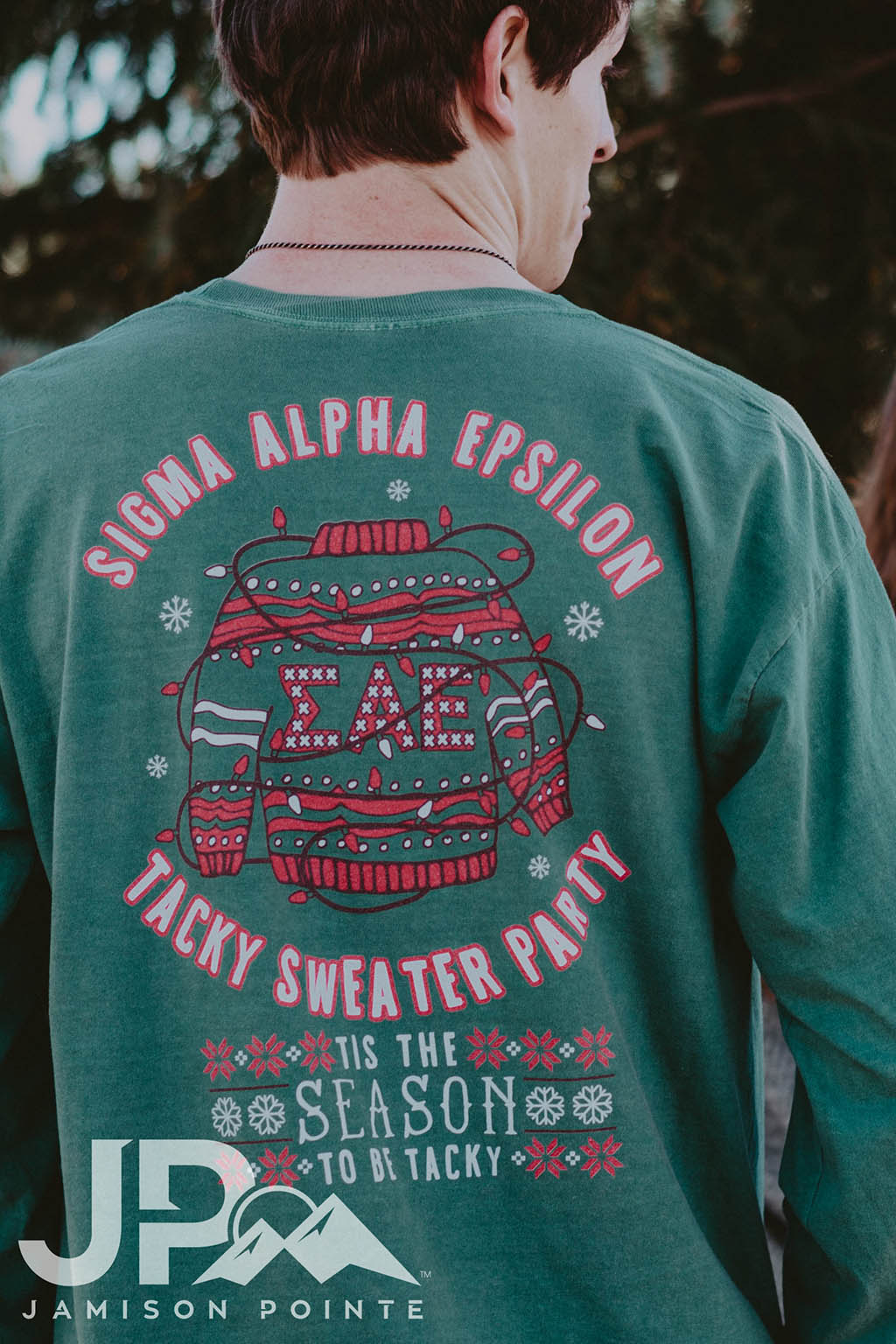 Sigma Alpha Epsilon Christmas Tacky Sweater Party Tee