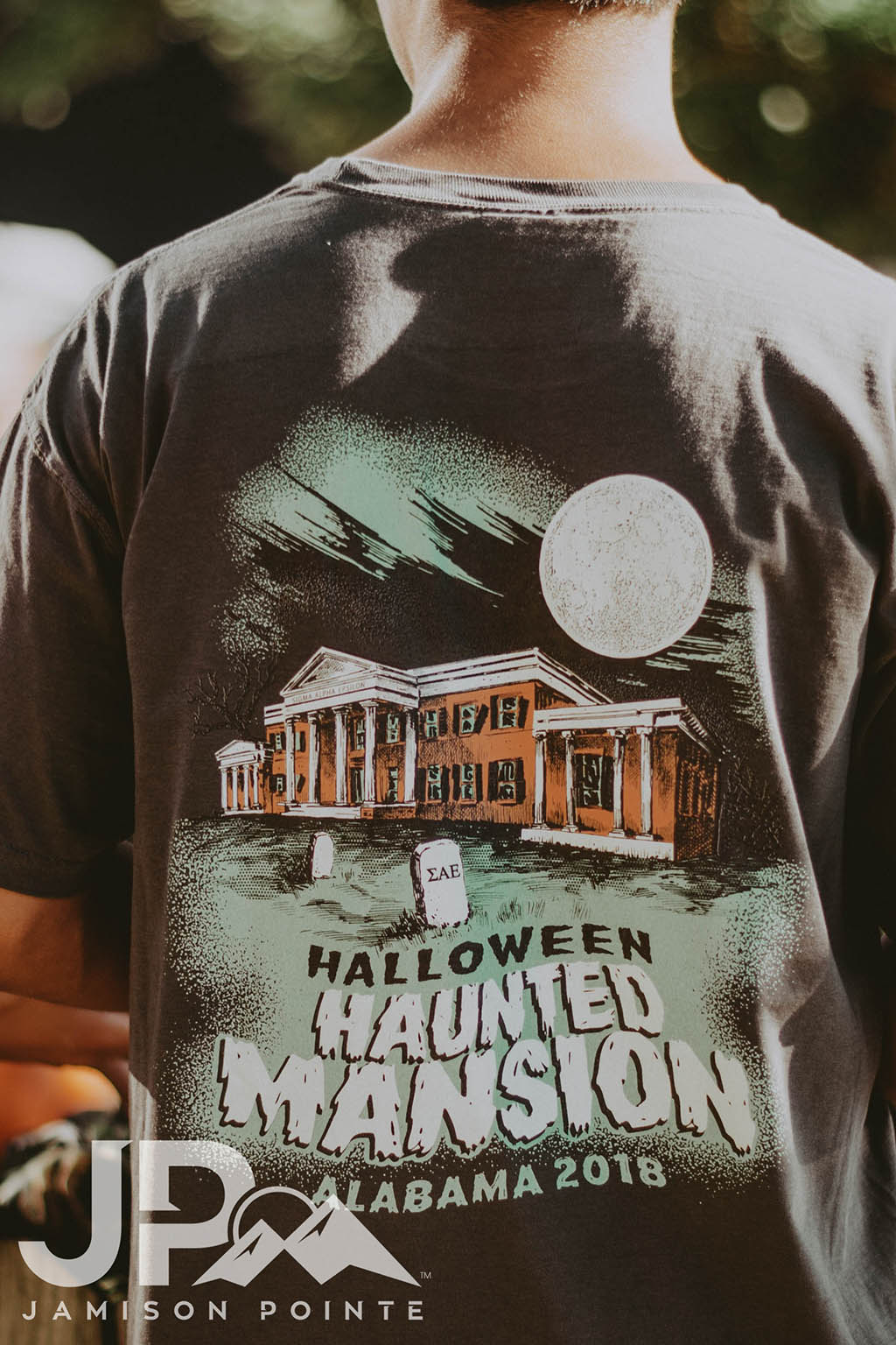 Sigma Alpha Epsilon Halloween Haunted Mansion Tee