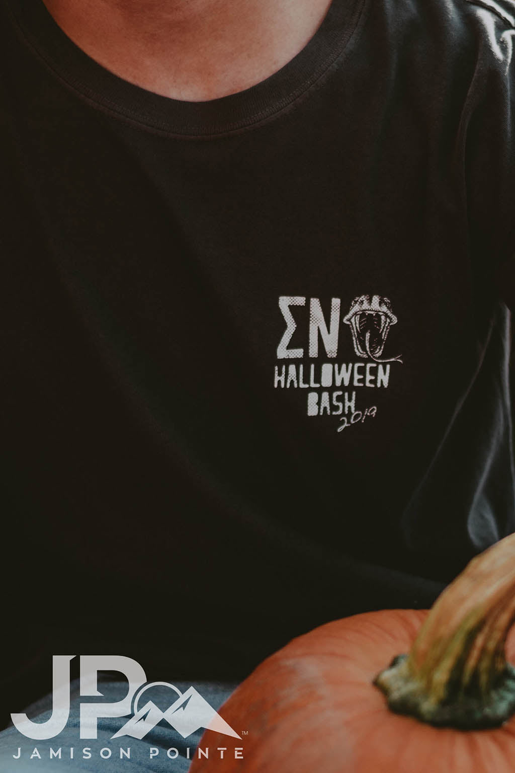 Sigma Nu Halloween Skull and Snake Tee