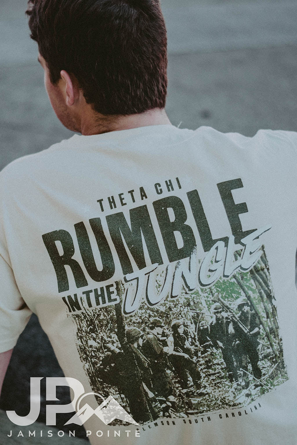 Theta Chi Rumble in the Jungle Social Tee