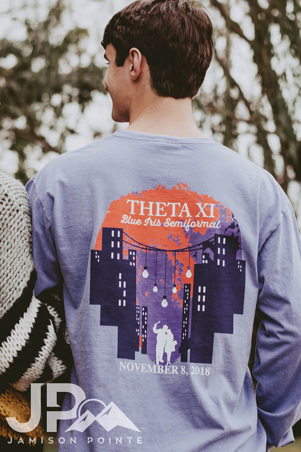 Theta Xi Blue Iris Semi-Formal Tee