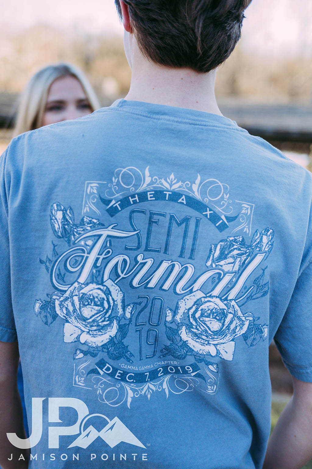 Theta Xi Semi-Formal Rose Tee