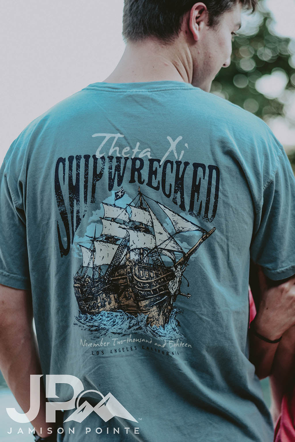 Theta Xi Shipwrecked Social Tee