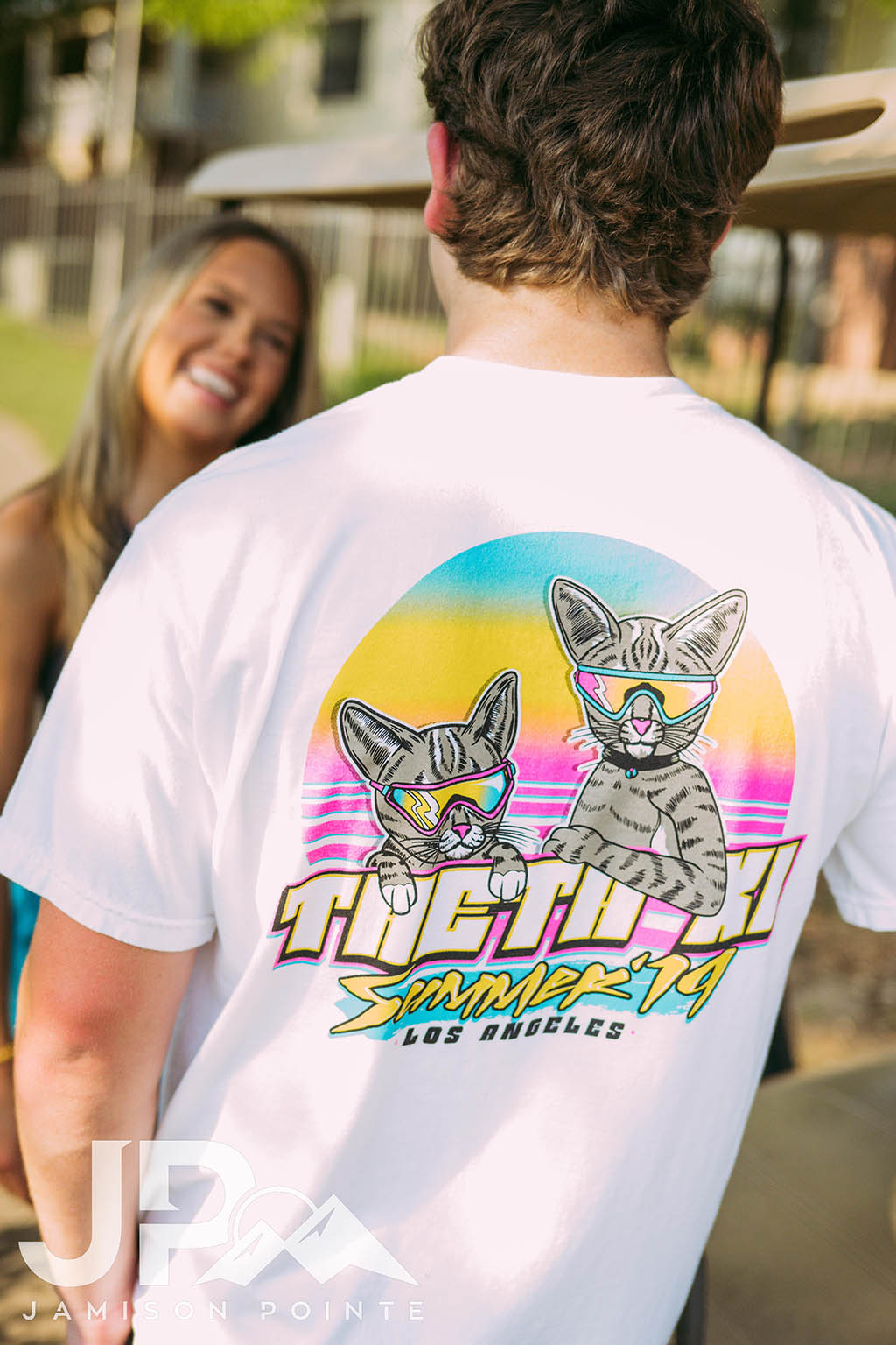 Theta Xi Summer PR Retro Cat Tee