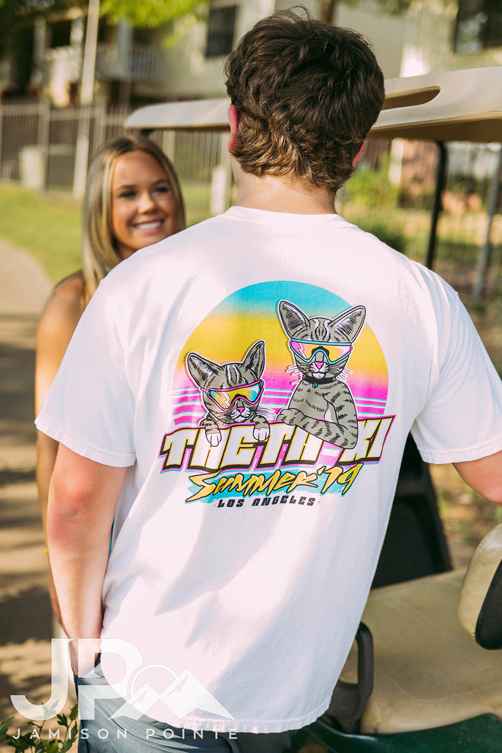 Theta Xi Summer PR Retro Cat Tee