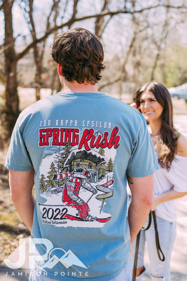 Tau Kappa Epsilon Spring Rush Badger Ski T-Shirts | Jamison Pointe